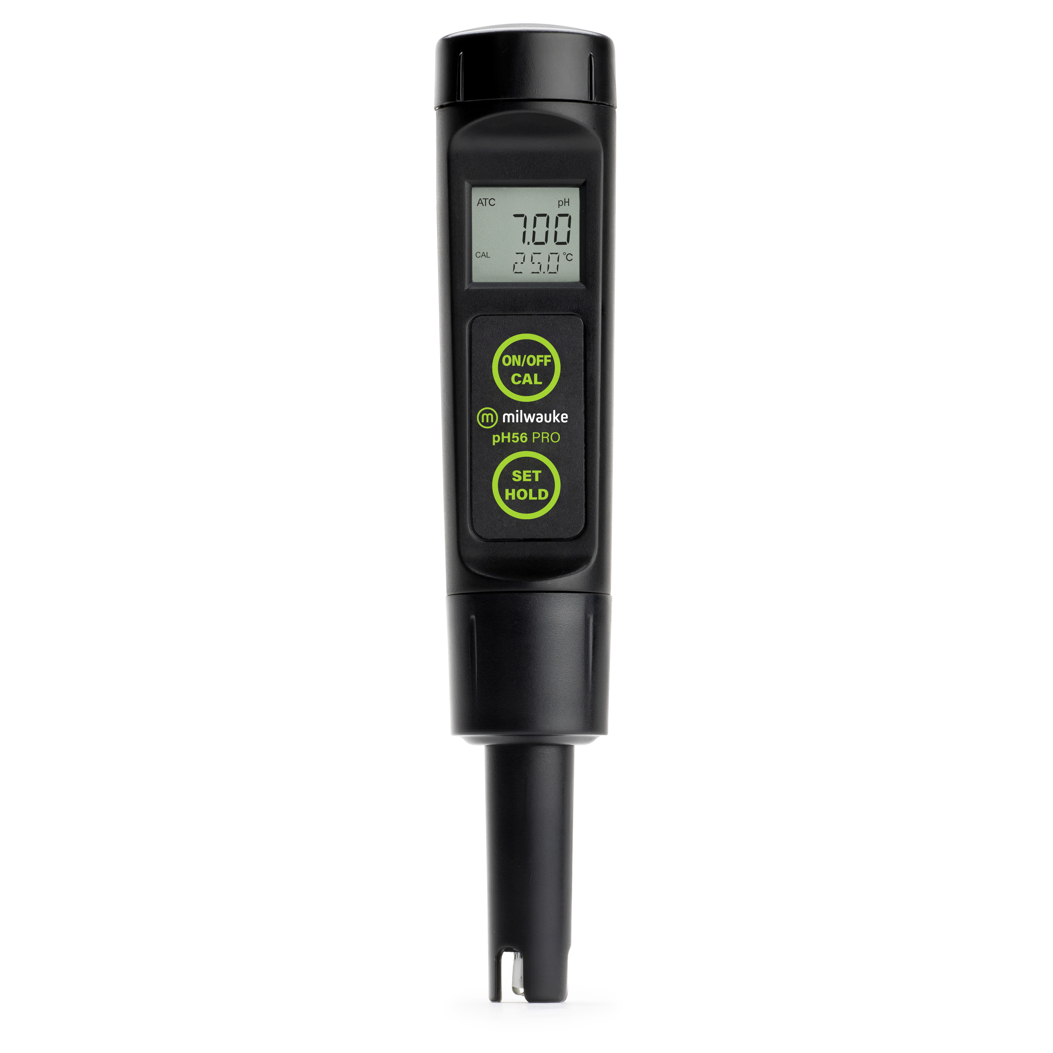 Milwaukee PH56 waterproof pH / Temperature Tester with automatic temperature compensation (ATC) and replaceable probe