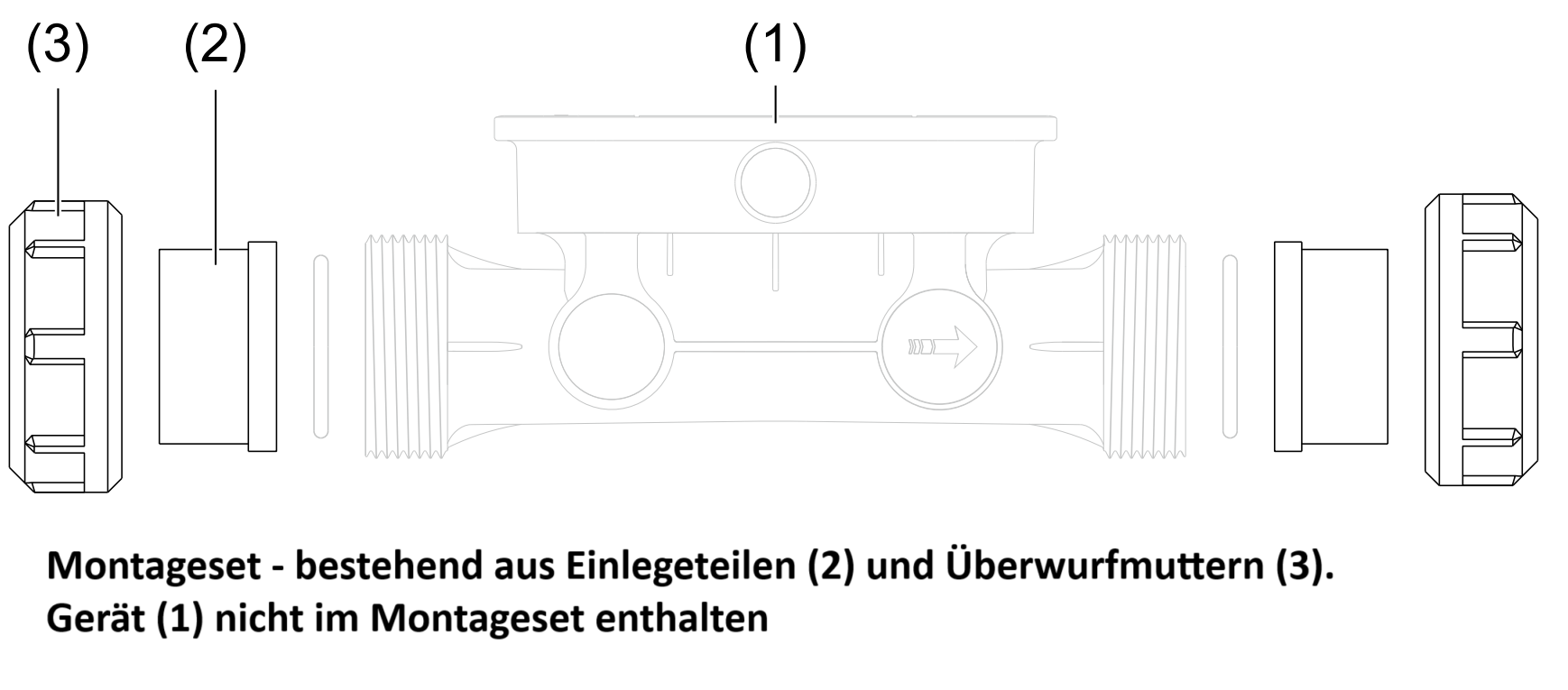 JUMO Montageset PP Muffenschweißen DN 20