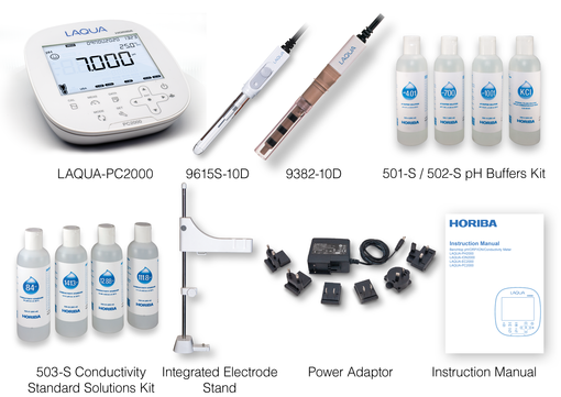 Horiba LAQUA PC2000 dual-channel multiparameter bench-top laboratory meter starter set