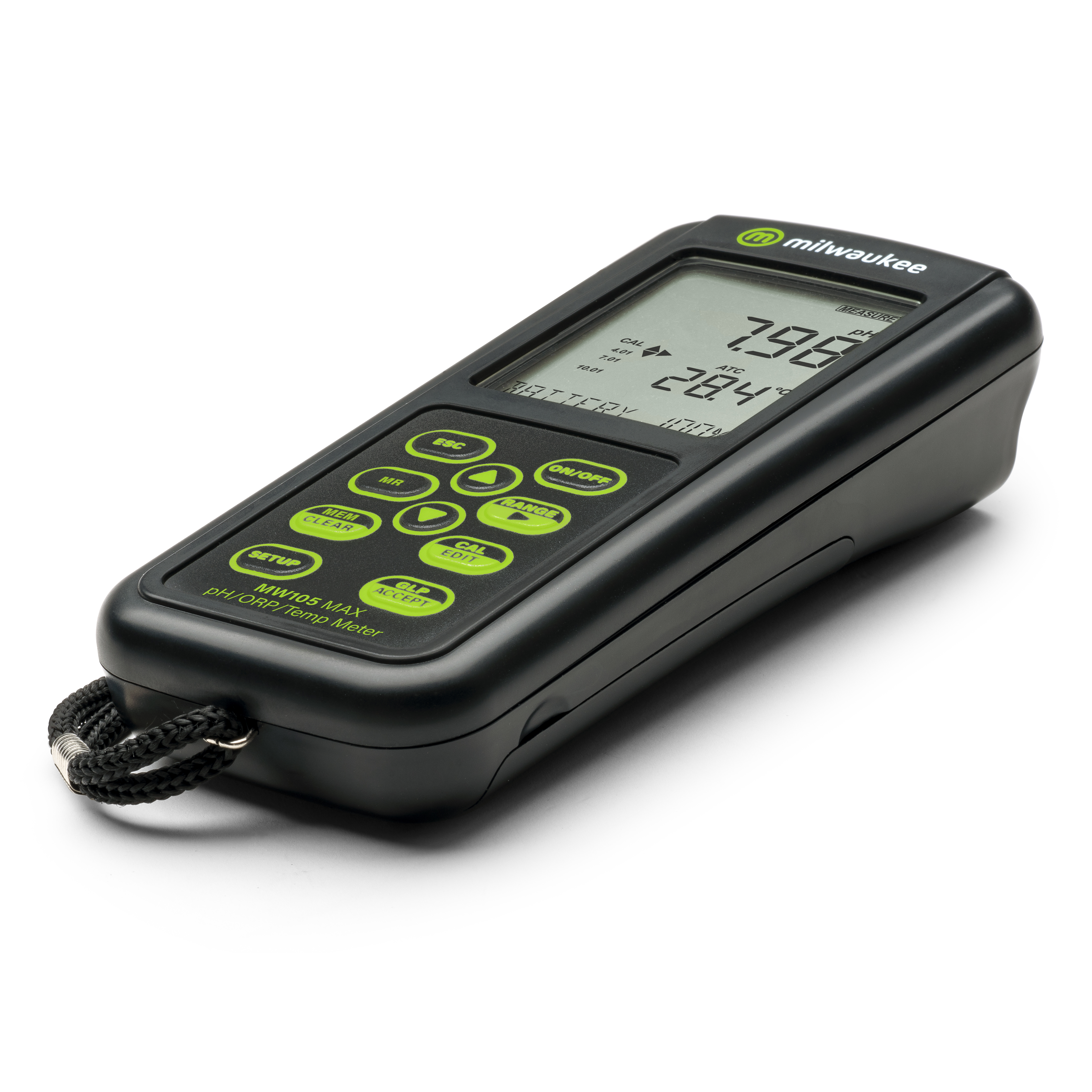 Milwaukee MW105 MAX Waterproof pH / ORP / Temp Portable Meter