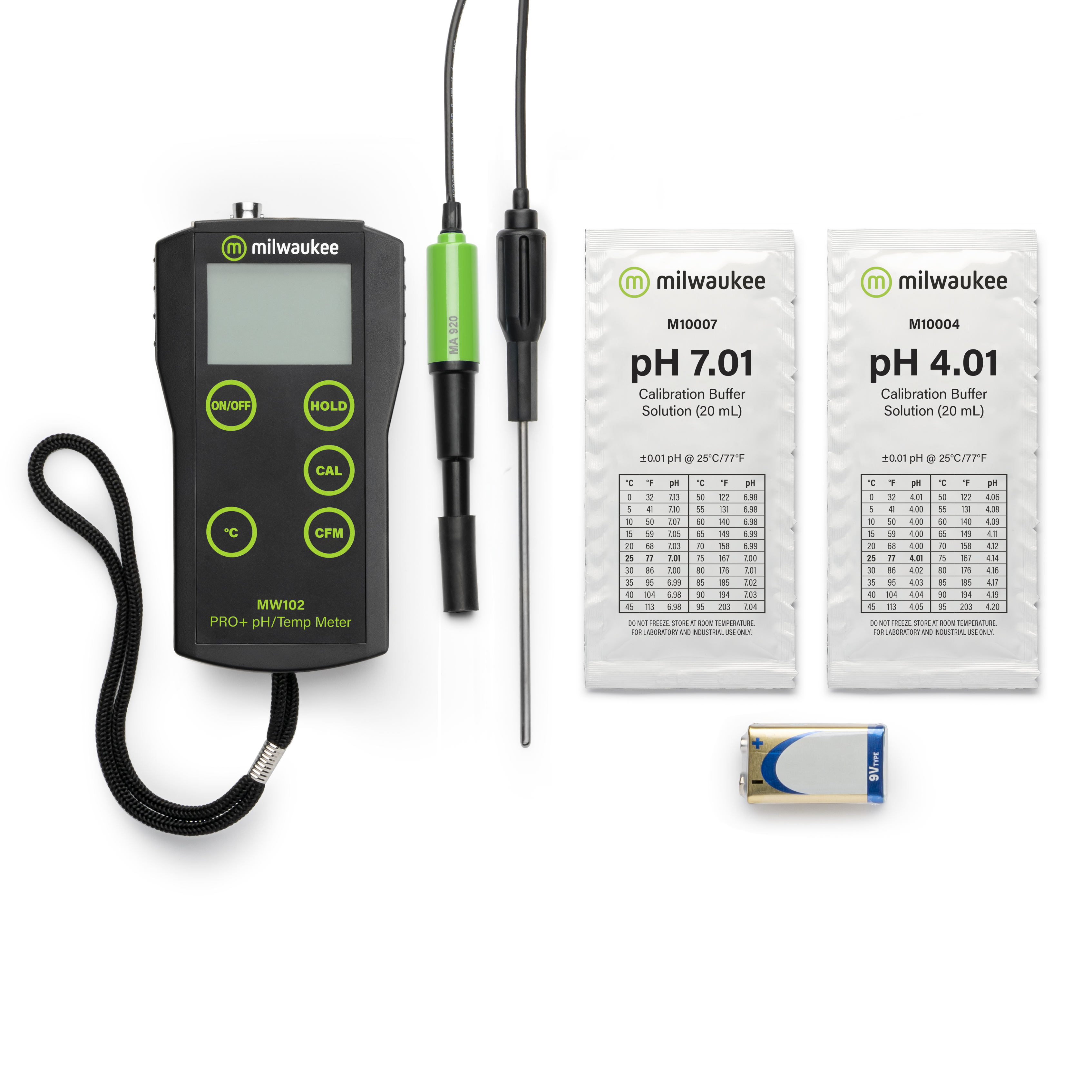 Milwaukee MW102-FOOD PRO+ 2-in-1 pH and Temperature Meter for Food