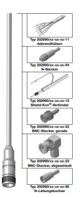 JUMO cable and connector (202990)