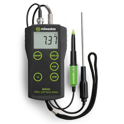 Milwaukee MW102-FOOD PRO+ 2-in-1 pH and Temperature Meter for Food