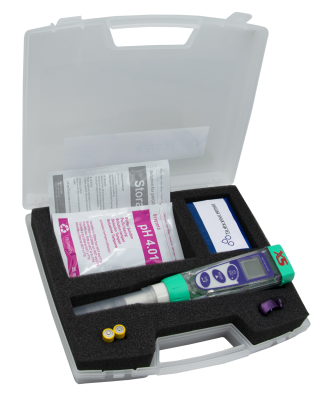 XS pX 4 Tester in carrying case – Handheld meter for pH/ORP/temperature measurement