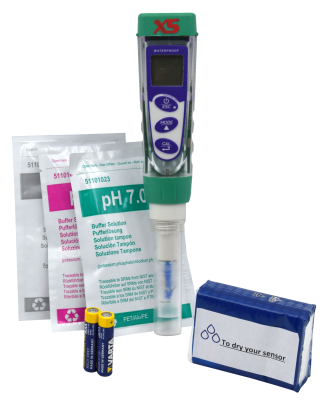 XS pH 5 Tester Kit – hand-held meter for determining the pH value and temperature